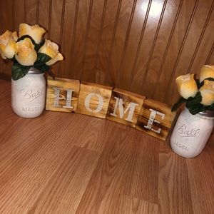 Home Decor Mason Jar Flower Home Decor